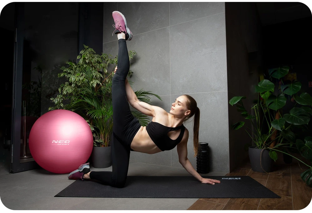 Neo-Sport Mankštos kamuolys 55 cm NS-950 rožinis