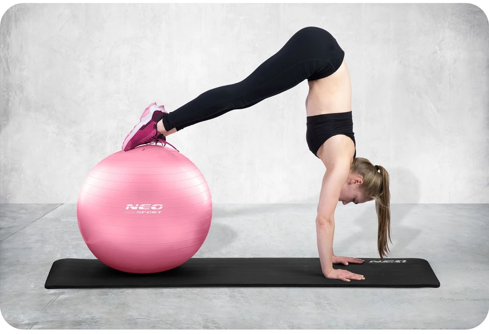 Neo-Sport Mankštos kamuolys 55 cm NS-950 rožinis