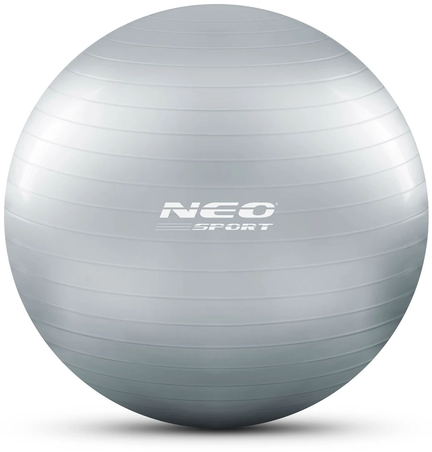 Neo-Sport Mankštos kamuolys 65 cm NS-951 sidabrinis
