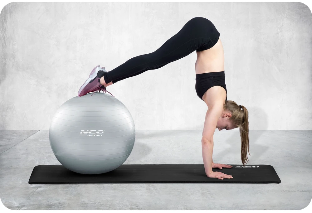 Neo-Sport Mankštos kamuolys 65 cm NS-951 sidabrinis
