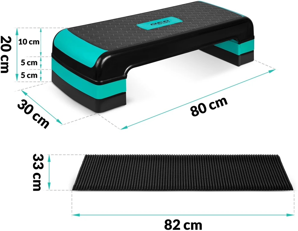 Neo-Sport 3 pratimo žingsnio lygiai NS-402 turkio spalvos