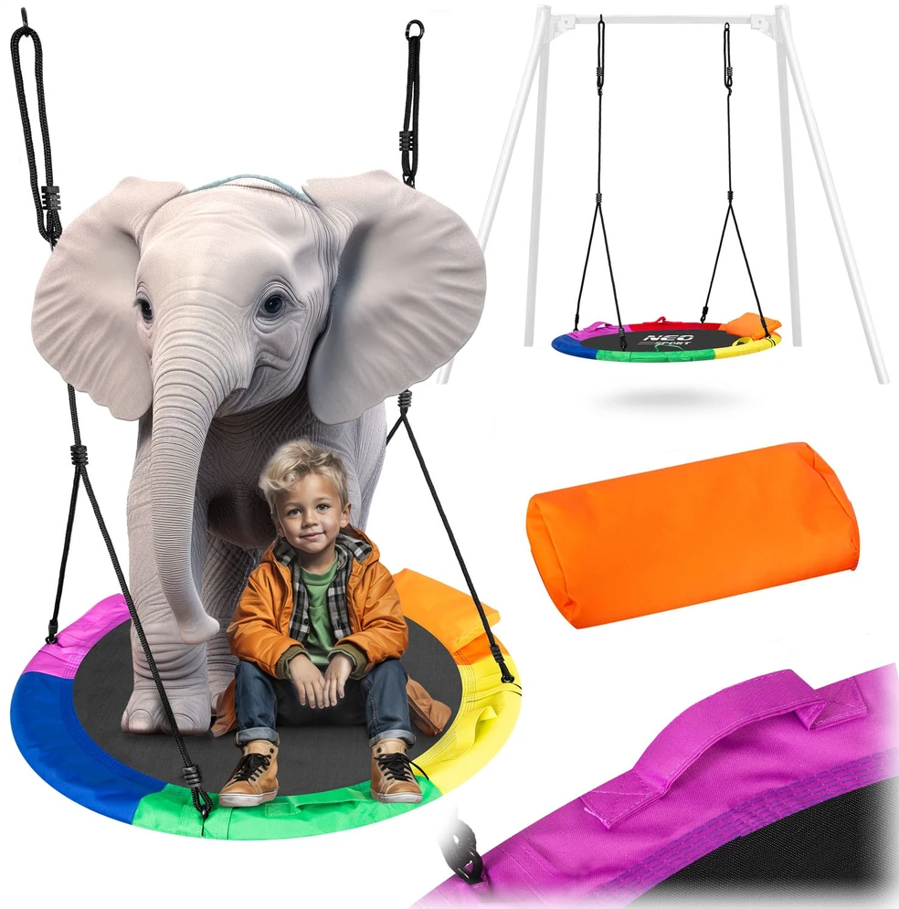 Neo-Sport Swingo XXL Vaikiškos sūpynės, įvairiaspalvės, 95 cm
