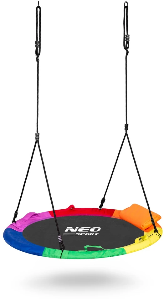 Neo-Sport Swingo XXL Vaikiškos sūpynės, įvairiaspalvės, 120 cm