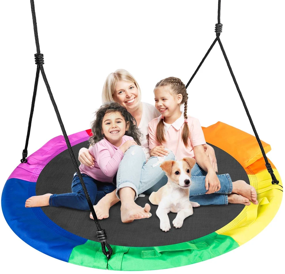 Neo-Sport Swingo XXL Vaikiškos sūpynės, įvairiaspalvės, 120 cm