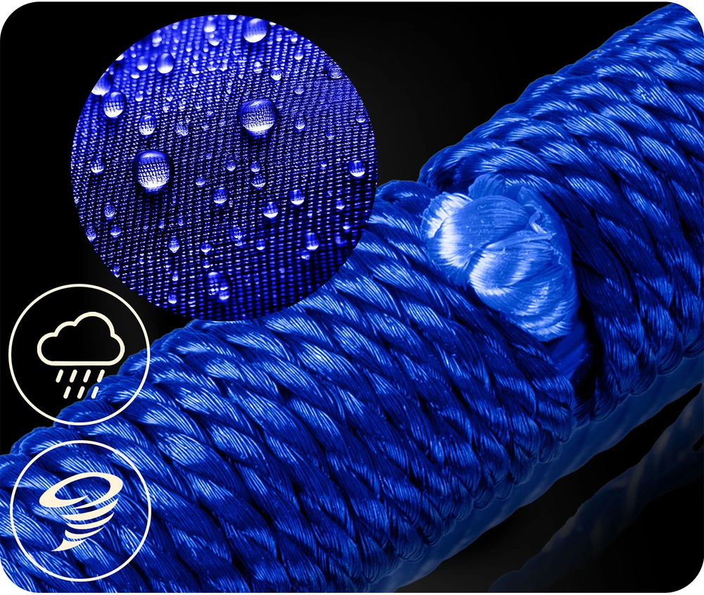 Neo-Sport Sūpynės lizdo formos SWINGO 95 cm mėlynos ir raudonos spalvos