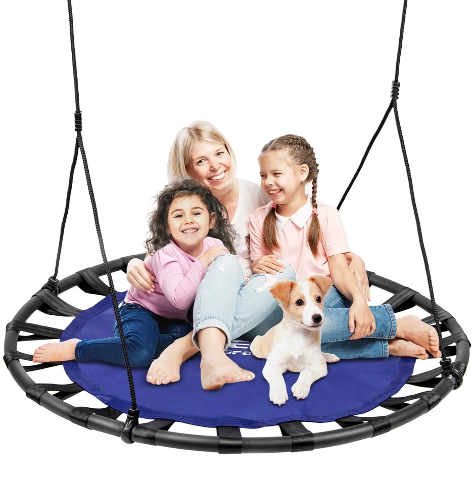 Neo-Sport Sūpynės gandro lizdui SWINGO XXL 120 cm mėlynos