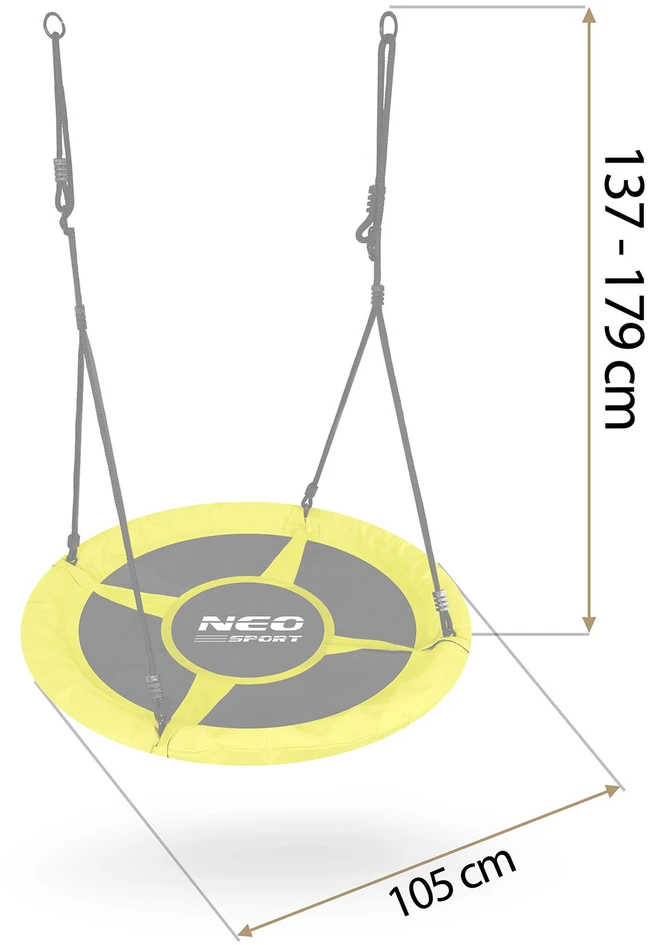 Neo-Sport Swingo 100 cm bociano lizdo sūpynės