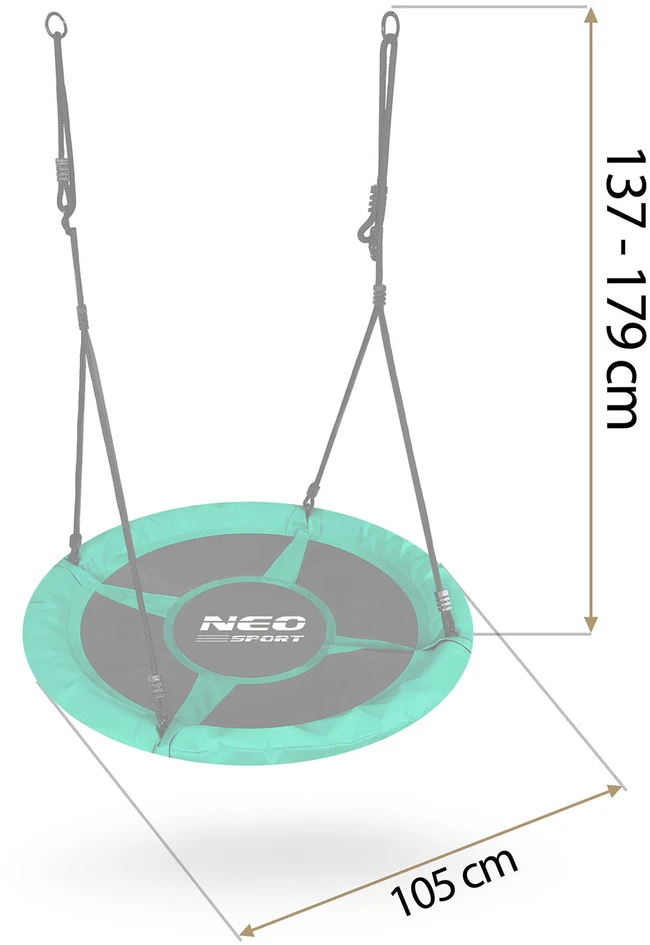 Neo-Sport Swingo 100 cm bociano lizdo sūpynės