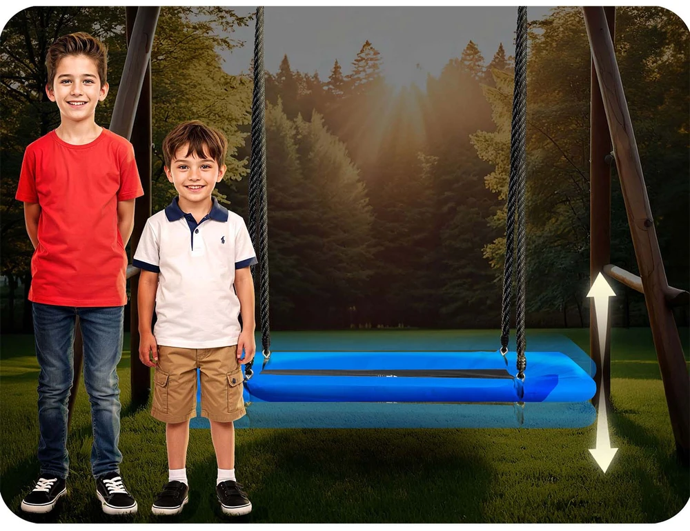 Stačiakampės gandro lizdo sūpynės Neo-Sport Swingo 110 x 70 cm