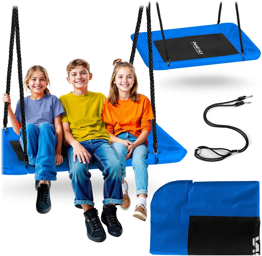 Stačiakampės gandro lizdo sūpynės Neo-Sport Swingo 110 x 70 cm