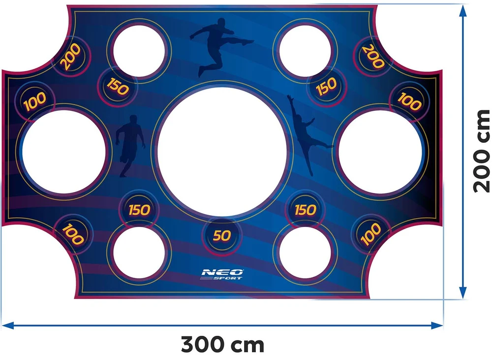 Neo-Sport tikslo tinklas vartams 300 x 200 cm