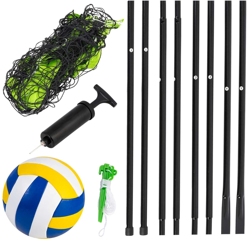 Neo-Sport Tinklinio ir badmintono tinklas su stovu, 570 cm