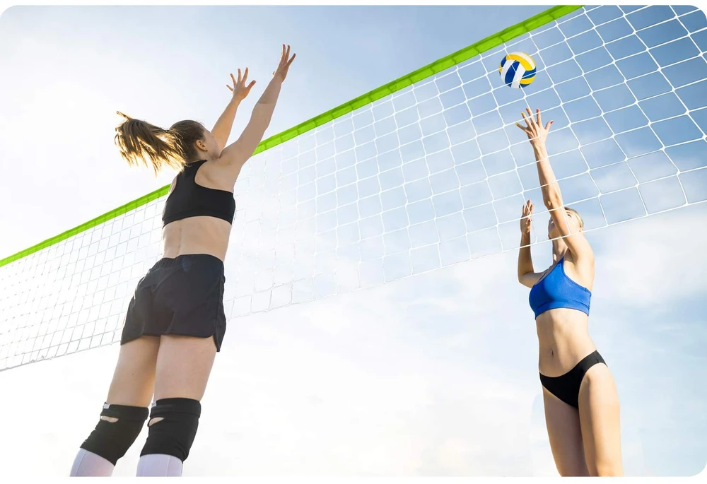 Neo-Sport Tinklinio ir badmintono tinklas su stovu, 570 cm