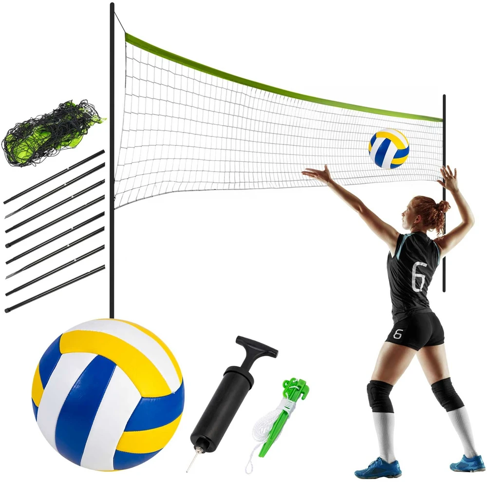 Neo-Sport Tinklinio ir badmintono tinklas su stovu, 570 cm