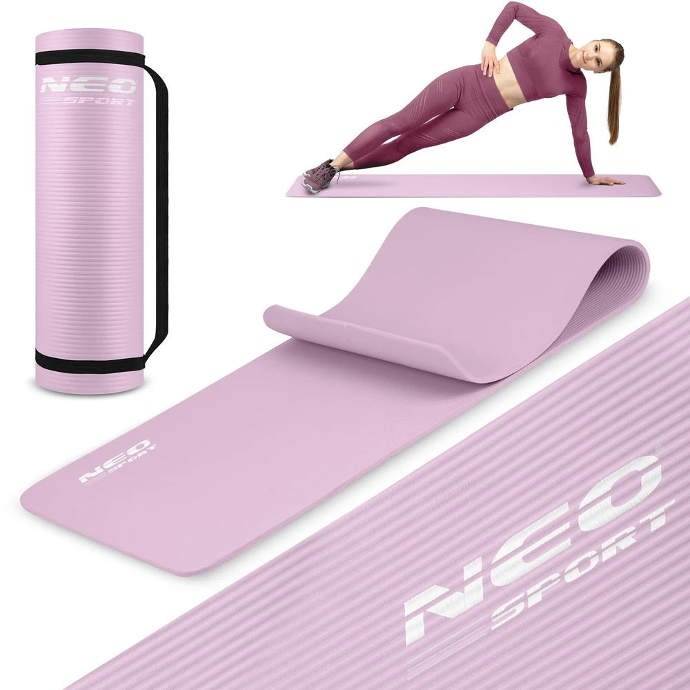 Mankštos kilimėlis 183 x 60 x 1 cm Neo-Sport - 192201 violetinis