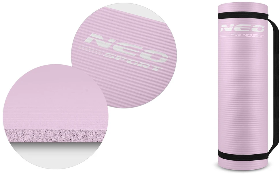 Mankštos kilimėlis 183 x 60 x 1 cm Neo-Sport - 192201 violetinis