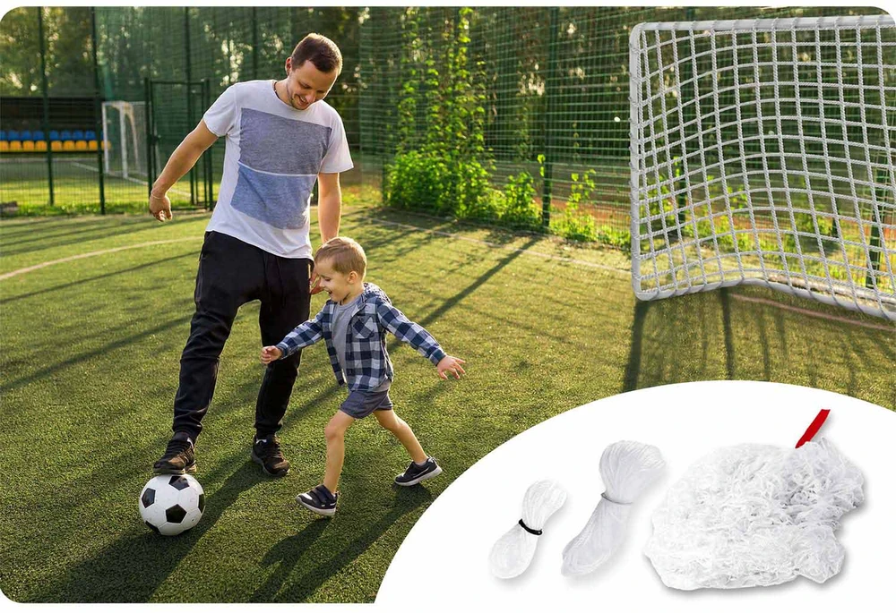 Neo-Sport tvirta futbolo vartų tinklas 300 x 200 x 90 cm