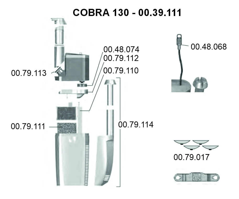 NEWA COBRA 130 vidinis akvariumo filtras
