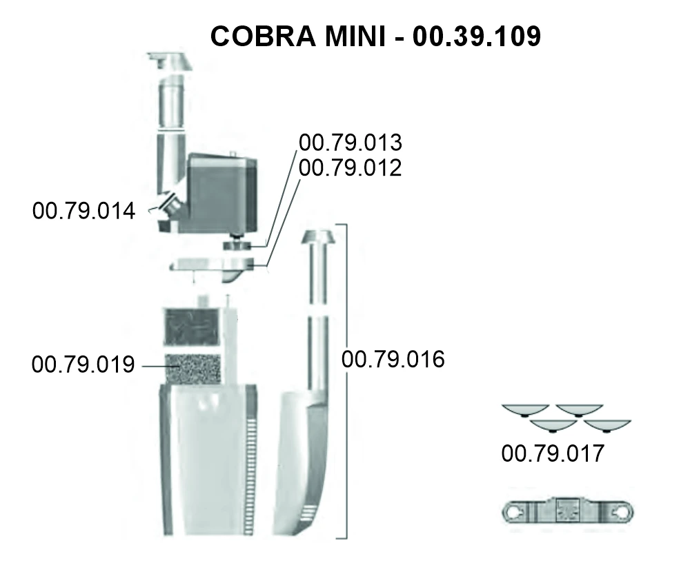 NEWA COBRA MINI vidinis akvariumo filtras