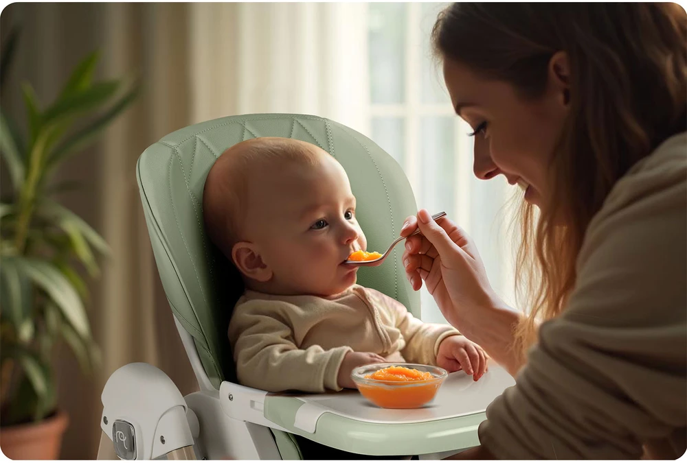 Nukido Maitinimo kėdutė, 3-in-1 daugiafunkcinė kūdikio kėdutė, reguliuojamas aukštis, su kūdikio įdėklu, supimo ir atlošimo funkcija