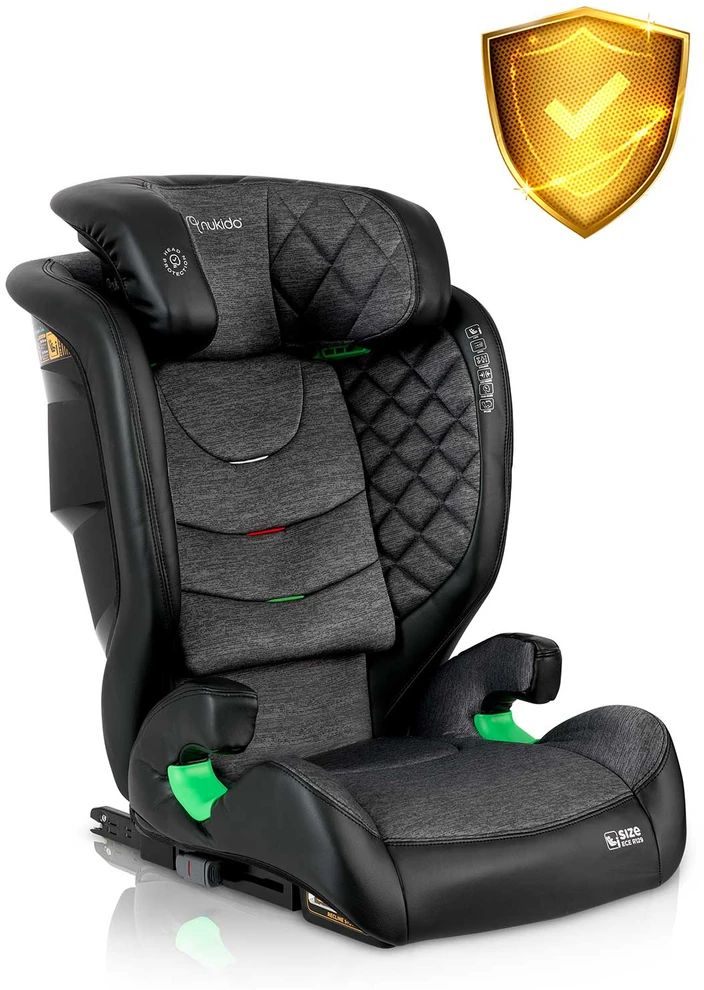 Automobilinė kėdutė Nukido Louis juoda ir pilka 15-36 kg ISOFIX