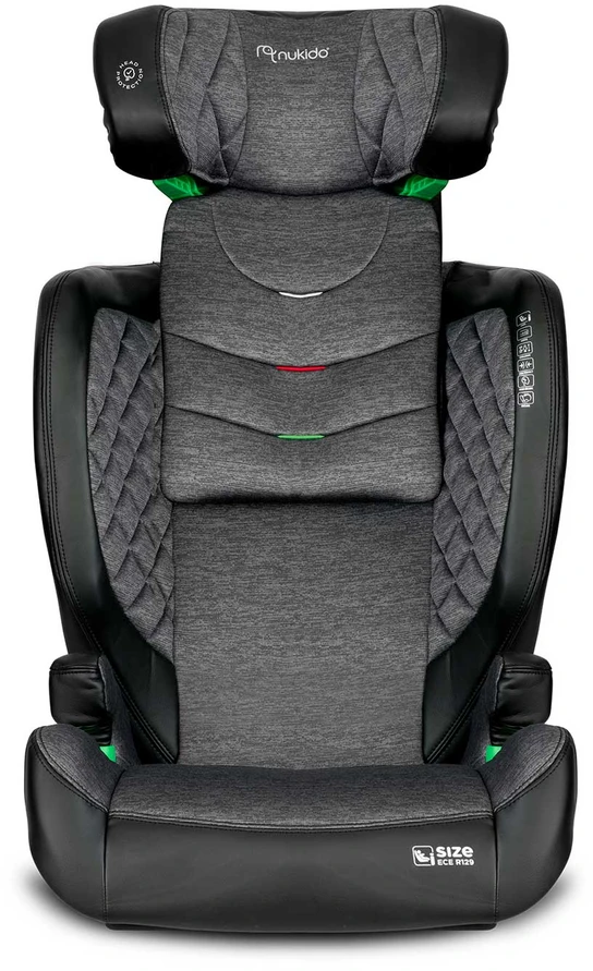 Automobilinė kėdutė Nukido Louis juoda ir pilka 15-36 kg ISOFIX