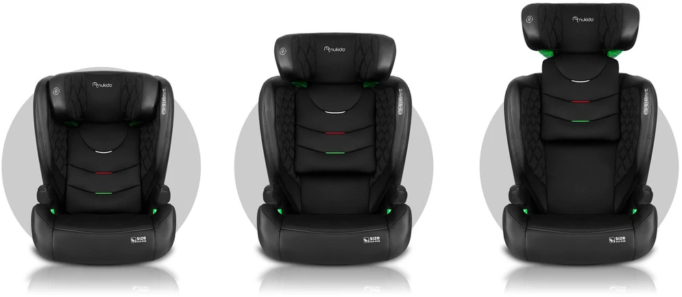 Automobilinė kėdutė Nukido Louis juoda 15-36 kg ISOFIX
