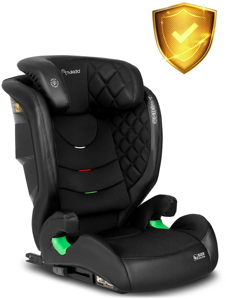 Automobilinė kėdutė Nukido Louis juoda 15-36 kg ISOFIX