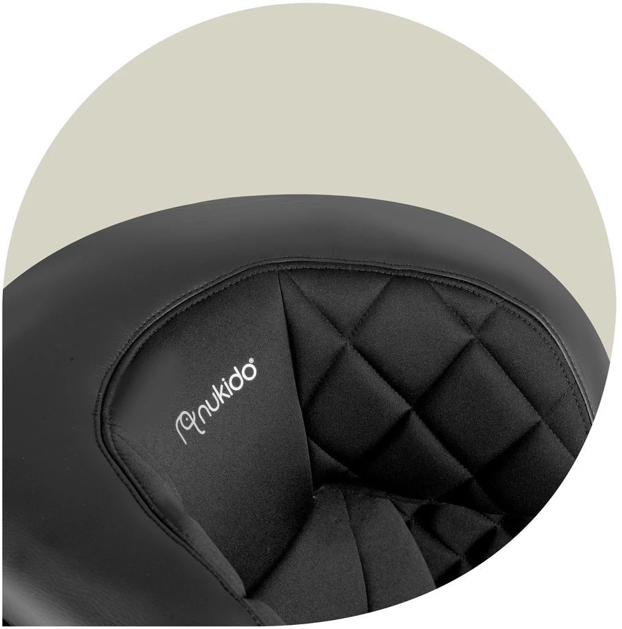 Automobilinė kėdutė Nukido Louis juoda 15-36 kg ISOFIX