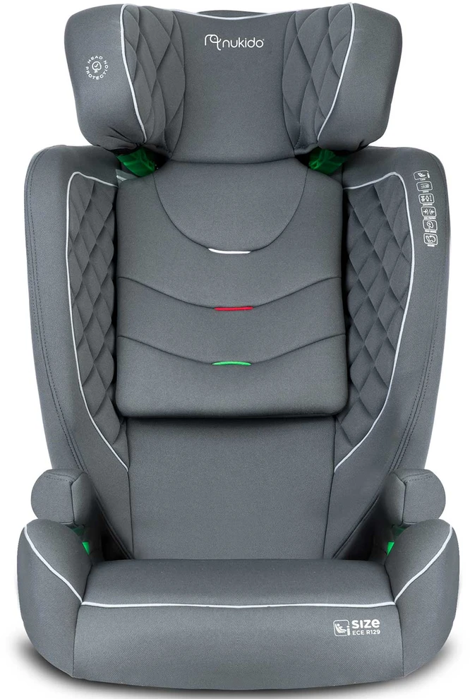 Automobilinė kėdutė Nukido Louis pilka 15-36 kg ISOFIX
