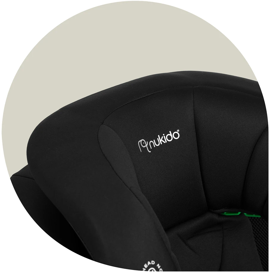 Automobilinė kėdutė Nukido Louis Soft juoda 15-36 kg ISOFIX