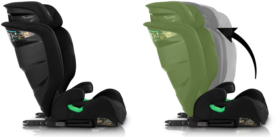 Automobilinė kėdutė Nukido Louis Soft juoda 15-36 kg ISOFIX