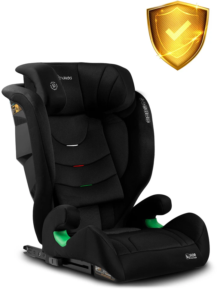 Automobilinė kėdutė Nukido Louis Soft juoda 15-36 kg ISOFIX
