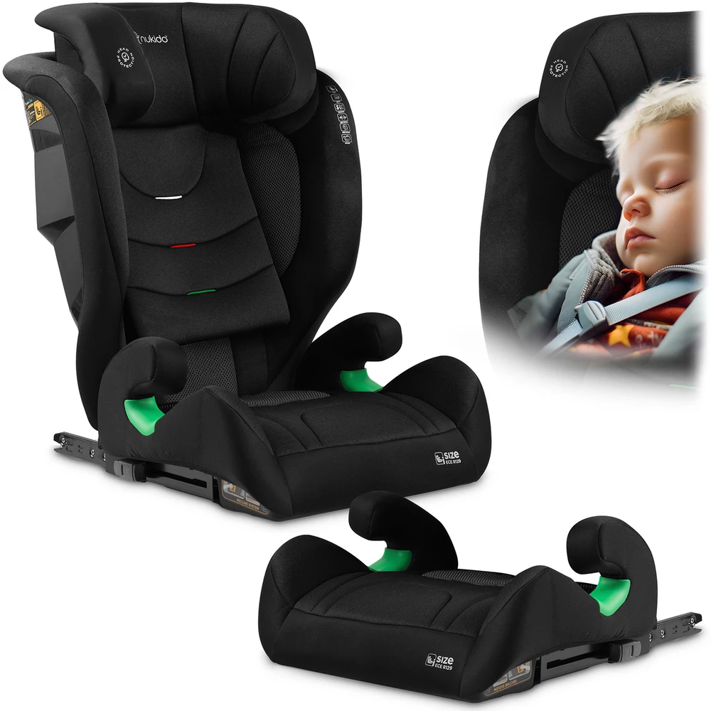 Automobilinė kėdutė Nukido Louis Soft juoda 15-36 kg ISOFIX
