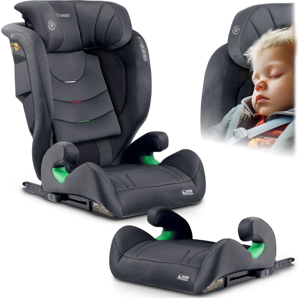 Nukido Louis Soft pilka automobilinė kėdutė 15-36 kg ISOFIX
