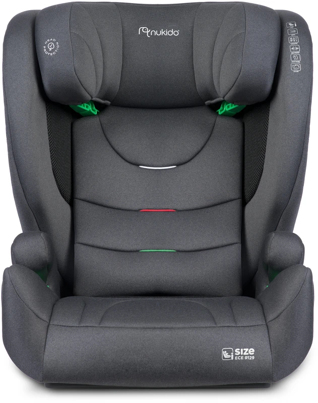 Nukido Louis Soft pilka automobilinė kėdutė 15-36 kg ISOFIX
