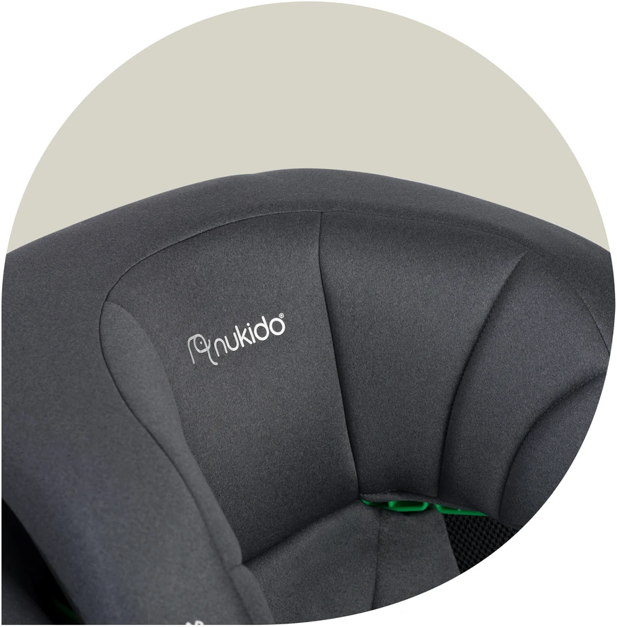 Nukido Louis Soft pilka automobilinė kėdutė 15-36 kg ISOFIX