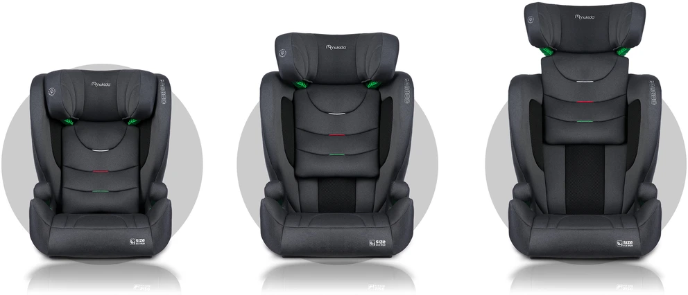 Nukido Louis Soft pilka automobilinė kėdutė 15-36 kg ISOFIX