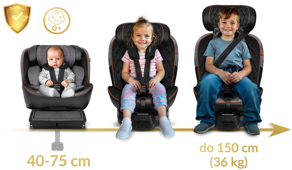Mimoka Nukido Prestige Line autokėdutė juoda/pilka 0-36kg ISOFIX
