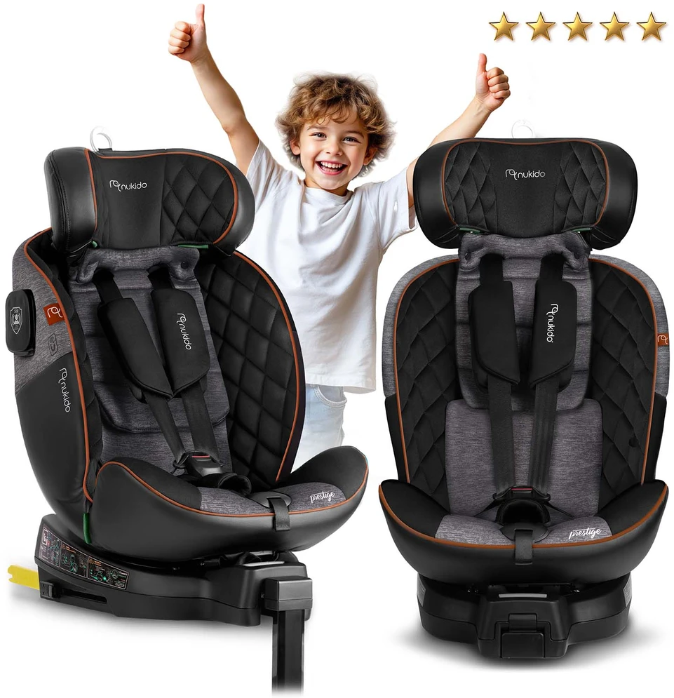 Mimoka Nukido Prestige Line autokėdutė juoda/pilka 0-36kg ISOFIX