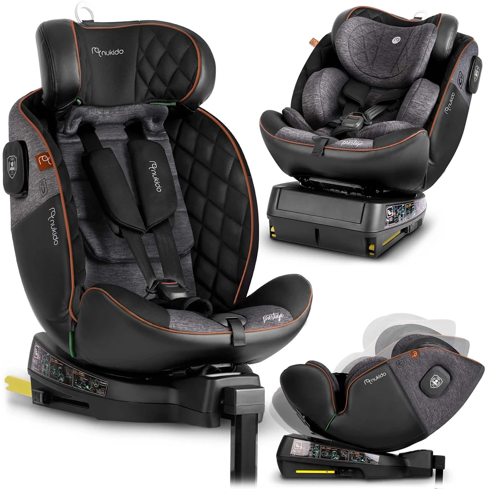 Mimoka Nukido Prestige Line autokėdutė juoda/pilka 0-36kg ISOFIX