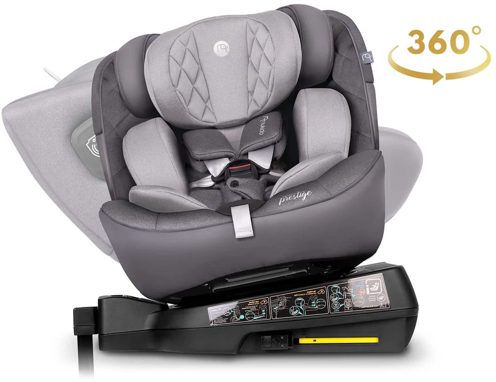 „Nukido Prestige Line“ automobilinė kėdutė, pilka, 0-36 kg, ISOFIX