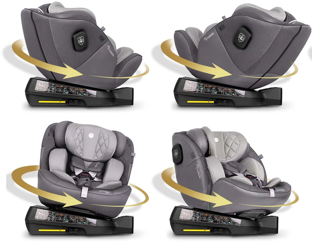 „Nukido Prestige Line“ automobilinė kėdutė, pilka, 0-36 kg, ISOFIX