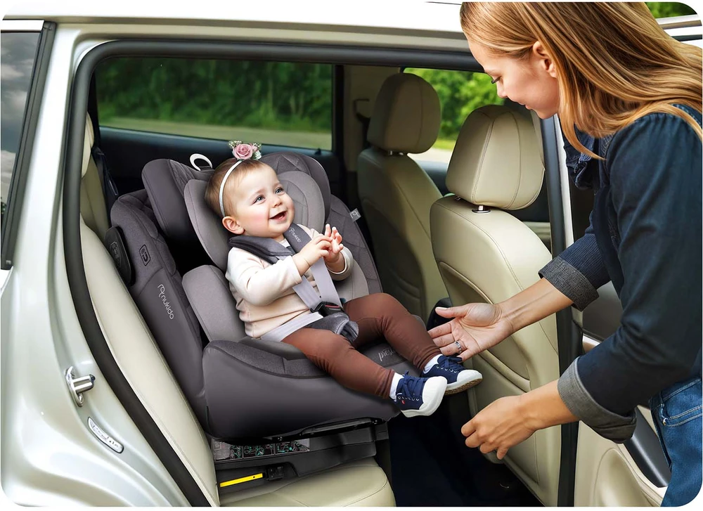 „Nukido Prestige Line“ automobilinė kėdutė, pilka, 0-36 kg, ISOFIX