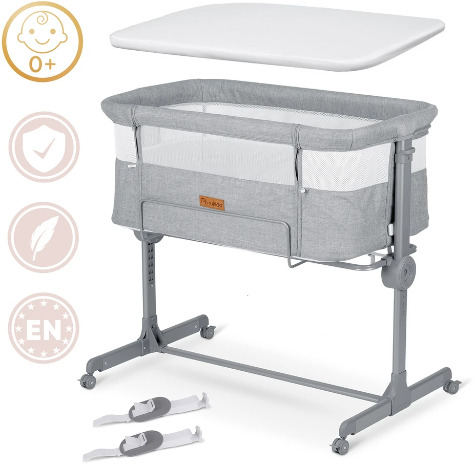 Nukido pristatoma kelioninė lovytė 0-5mėnesių, 9kg, NK-243