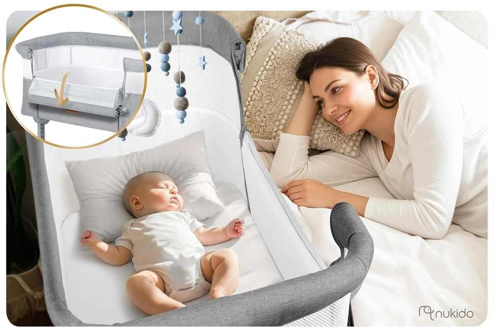 Nukido pristatoma kelioninė lovytė 0-5mėnesių, 9kg, NK-243