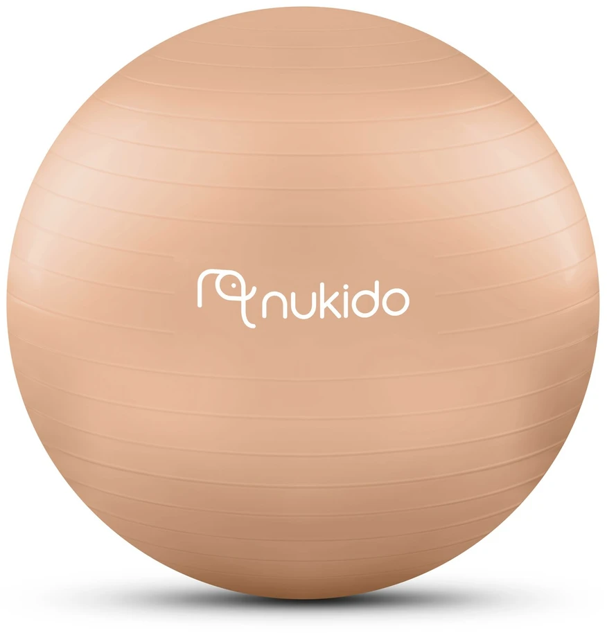 Nukido Nėščiųjų aerobikos kamuolys 65 cm NS-951 smėlio spalvos