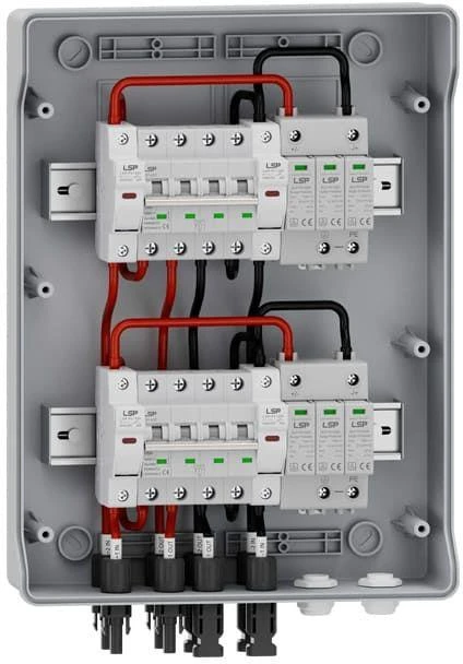 Nuolatinės srovės skirstomieji įrenginiai V-TAC SLP-PV1000-S-2/2 2MPPT 1000VDC IP65