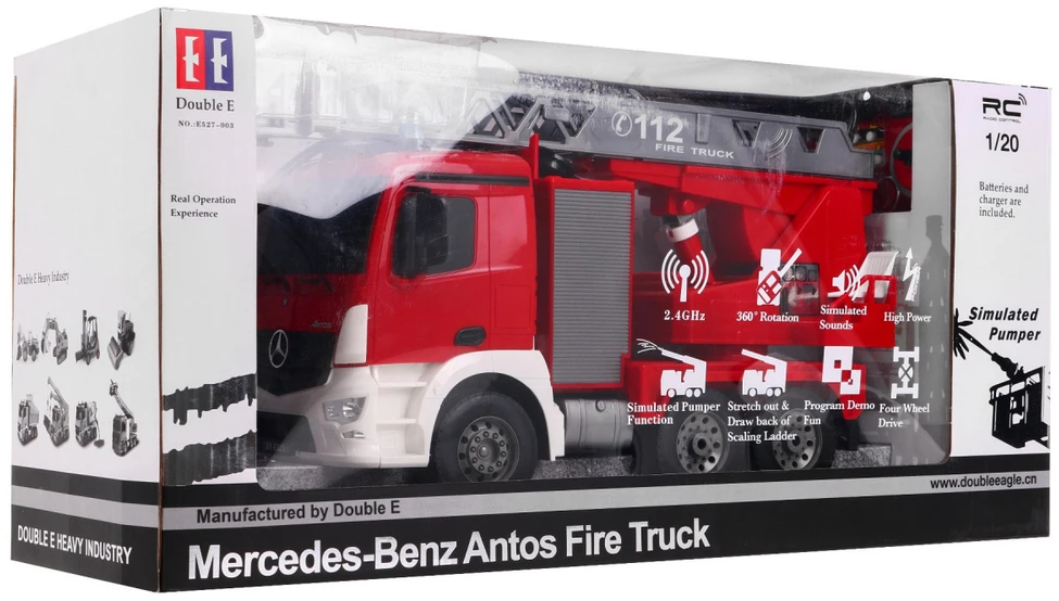 Double Eagle DOUBLEEAGLE 1:20 Mercedes-Benz Antos valdomas gaisrinis automobilis, E527-003