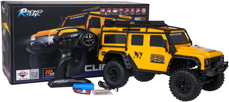 Nuotolinio valdymo visureigis climbing beast 4x4 1:10 smėlio spalvos